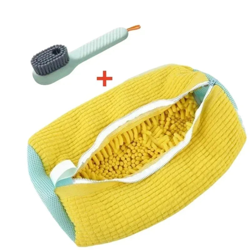1/2PCS Washing Shoes Bag Cotton Laundry Fluffy Fibers Easily Remove Dirt Washing Bags Anti-Deformation Shoes Clothes Organizer