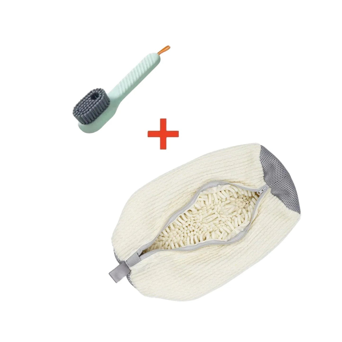 1/2PCS Washing Shoes Bag Cotton Laundry Fluffy Fibers Easily Remove Dirt Washing Bags Anti-Deformation Shoes Clothes Organizer